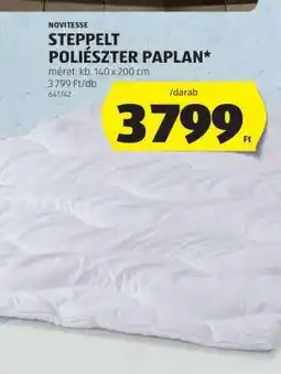 ALDI Novitesse Steppelt Poliészter Paplan ajánlat