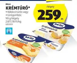 ALDI MILLI﻿﻿ Krémtúró ajánlat