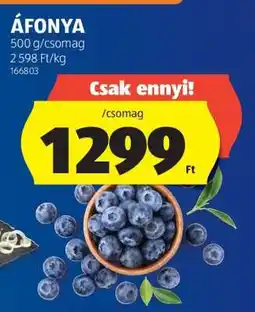ALDI Áfonya ajánlat