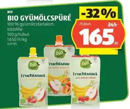 ALDI Bio gyümölcspüré ajánlat