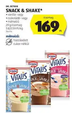 ALDI Dr. Oetker Snack & Shake ajánlat