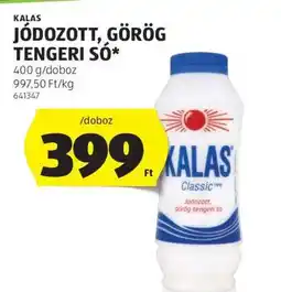 ALDI KALAS JÓDOZOTT GÖRÖG TENGERI SÓ ajánlat