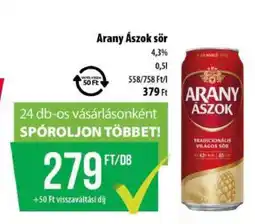 Coop Arany Ászok sör ajánlat