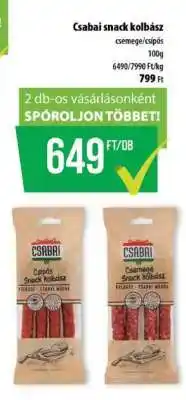 Coop CSABAI SNACK KOLBÁSZ ajánlat