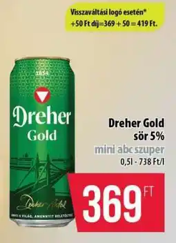 Coop Dreher Gold sör 5% ajánlat