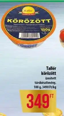 Coop Tallér körözött ízesített túrókészítmény ajánlat