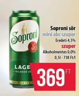 Coop Soproni sör ajánlat
