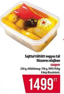 Coop Sajttal töltött vegyes tál fűszeres olajban ajánlat