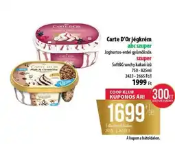 Coop CARTE D'OR Jégkrém ajánlat