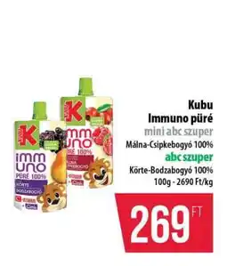 Coop Kubu Immuno püré mini abc szuper ajánlat