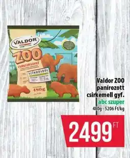 Coop Valdor ZOO panírozott csirkemell gyf ajánlat