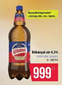 Coop Kőbányai sör 4,3% ajánlat