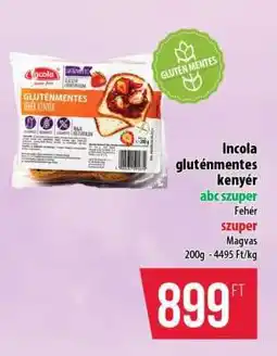 Coop Incola gluténmentes kenyér ajánlat