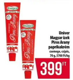 Coop Univer Magyar ízek Piros Arany paprikakrém ajánlat