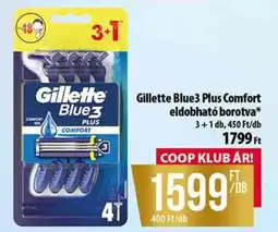 Coop Gillette Blue3 Plus Comfort eldobható borotva ajánlat