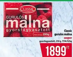 Coop Classic gurulós málna ajánlat