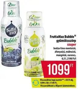 Coop FruttaMax Bubble gyümölcsszörp ajánlat