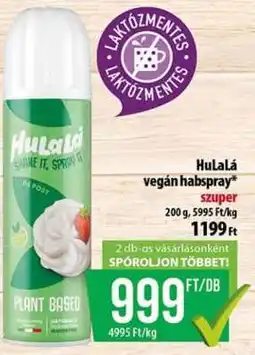 Coop Hulala Vegán Habspray ajánlat