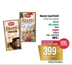 Coop Master Good füstli mini abc szuper ajánlat