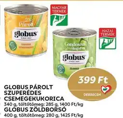 Coop Globus párolt szuperédes csemegekukorica ajánlat
