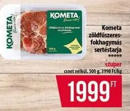 Coop Kometa Zöldfűszeres-fokhagymás sertéstarja ajánlat