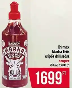 Coop Chimax Marha Erős csípős chiliszósz ajánlat