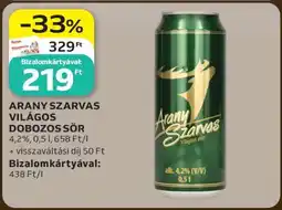 Auchan ARANY SZARVAS VILÁGOS DOBOZOS SÖR ajánlat