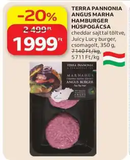 Auchan TERRA PANNONIA ANGUS MARHA HAMBURGER HÚSPOGÁCSA ajánlat