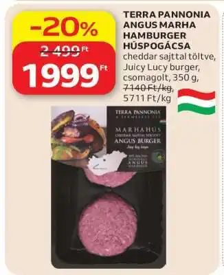 TERRA PANNONIA ANGUS MARHA HAMBURGER HÚSPOGÁCSA
