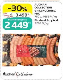 Auchan AUCHAN COLLECTION GRILLKOLBÁSZ MIX ajánlat