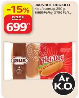 Auchan Jaus Hot-dog kifli ajánlat