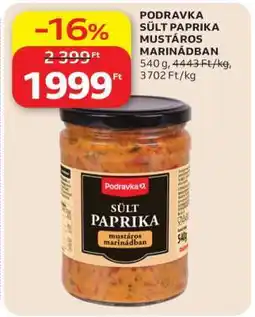 Auchan PODRAVKA SÜLT PAPRIKA MUSTÁROS MARINÁDBAN ajánlat