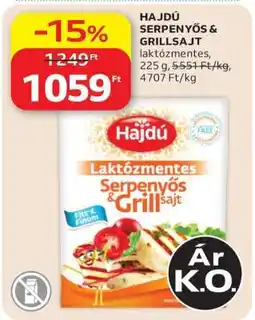 Auchan Hajdú Serpenyős Grillsajt ajánlat