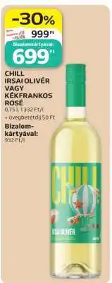 Auchan CHILL IRSAI OLIVÉR VAGY KÉKFRANKOS ROSÉ ajánlat