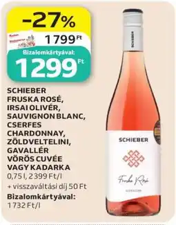 Auchan SCHIEBER Fruska Rosé ajánlat