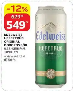 Auchan EDELWEISS HEFETRÜB ORIGINAL DOBOZOS SÖR ajánlat
