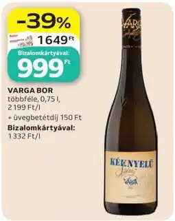 Auchan Varga bor ajánlat