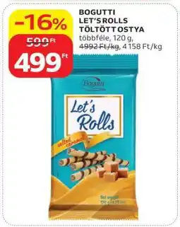 Auchan BOGUTTI LET’S ROLLS TÖLTÖTT OSTYA ajánlat