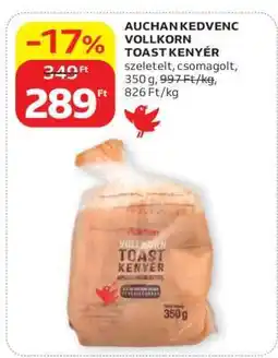Auchan Auchan Kedvenc Vollkorn Toast Kenyér ajánlat