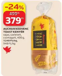 Auchan AUCHAN KEDVENC TOAST KENYÉR ajánlat