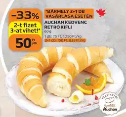 Auchan AUCHAN KEDVENC RETRO KIFLI ajánlat