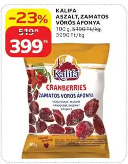 Auchan KALIFA ASZALT, ZAMATOS VÖRÖS ÁFONYA ajánlat