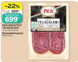 Auchan PICK Szeletelt téliszalámi ajánlat