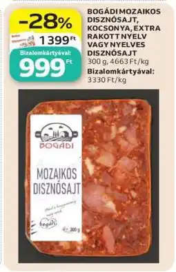 Auchan Bogádi Mozaikos Disznósajt ajánlat
