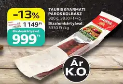 Auchan TAURIS GYARMATI PÁROS KOLBÁSZ ajánlat
