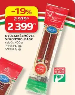 Auchan Gyulai Kézműves Vékonykolbász ajánlat
