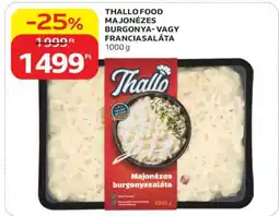 Auchan THALLO FOOD MAJONÉZES BURGONYA- VAGY FRANCIASALÁTA ajánlat