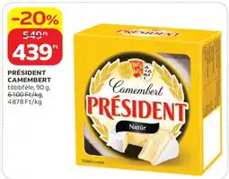 Auchan PRÉSIDENT CAMEMBERT ajánlat