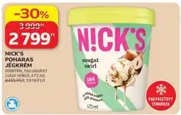 Auchan NICK’S POHARAS JÉGKRÉM ajánlat