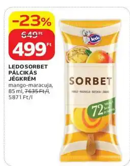 Auchan LEDO SORBET PÁLCIKÁS JÉGKRÉM ajánlat